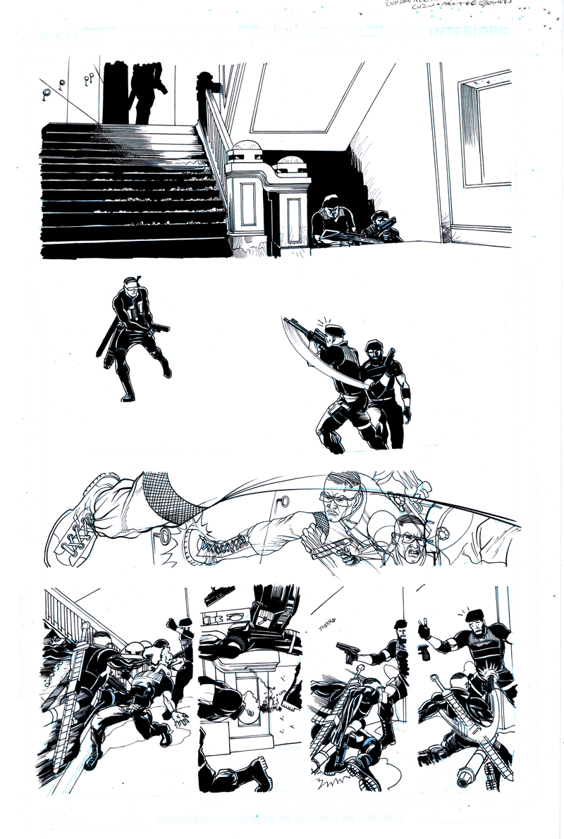 Image: Dark Horse Comics; Bankshot #3 inks